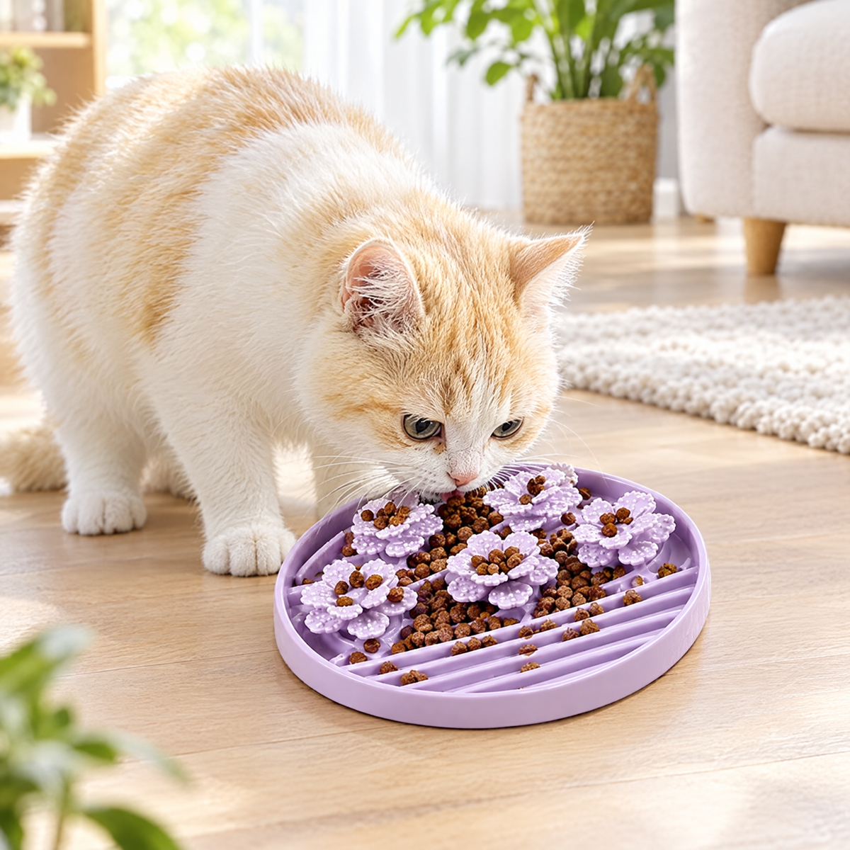 Silicone slow feeder bowl – lifestyle photo 2