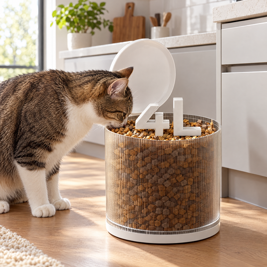 Smart automatic pet feeder – lifestyle photo 1