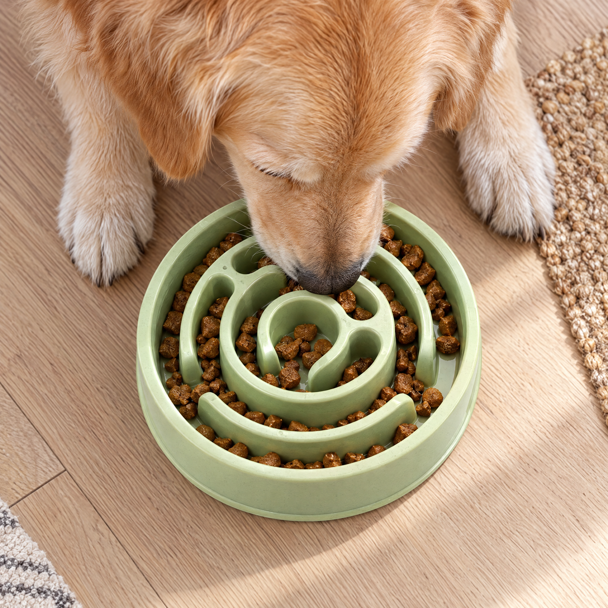 Slow feeder puzzle bowl – lifestyle photo 3