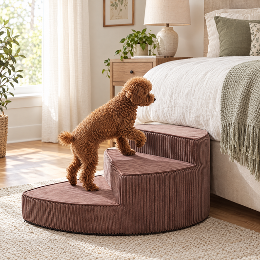 Rotatable pet stairs – lifestyle photo 1