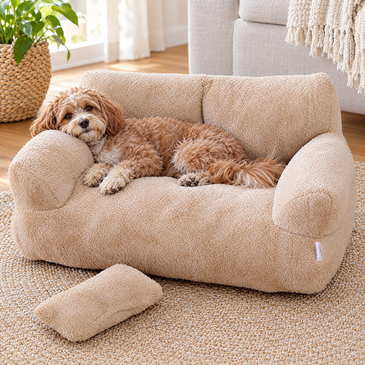 Washable pet sofa bed – lifestyle photo 2
