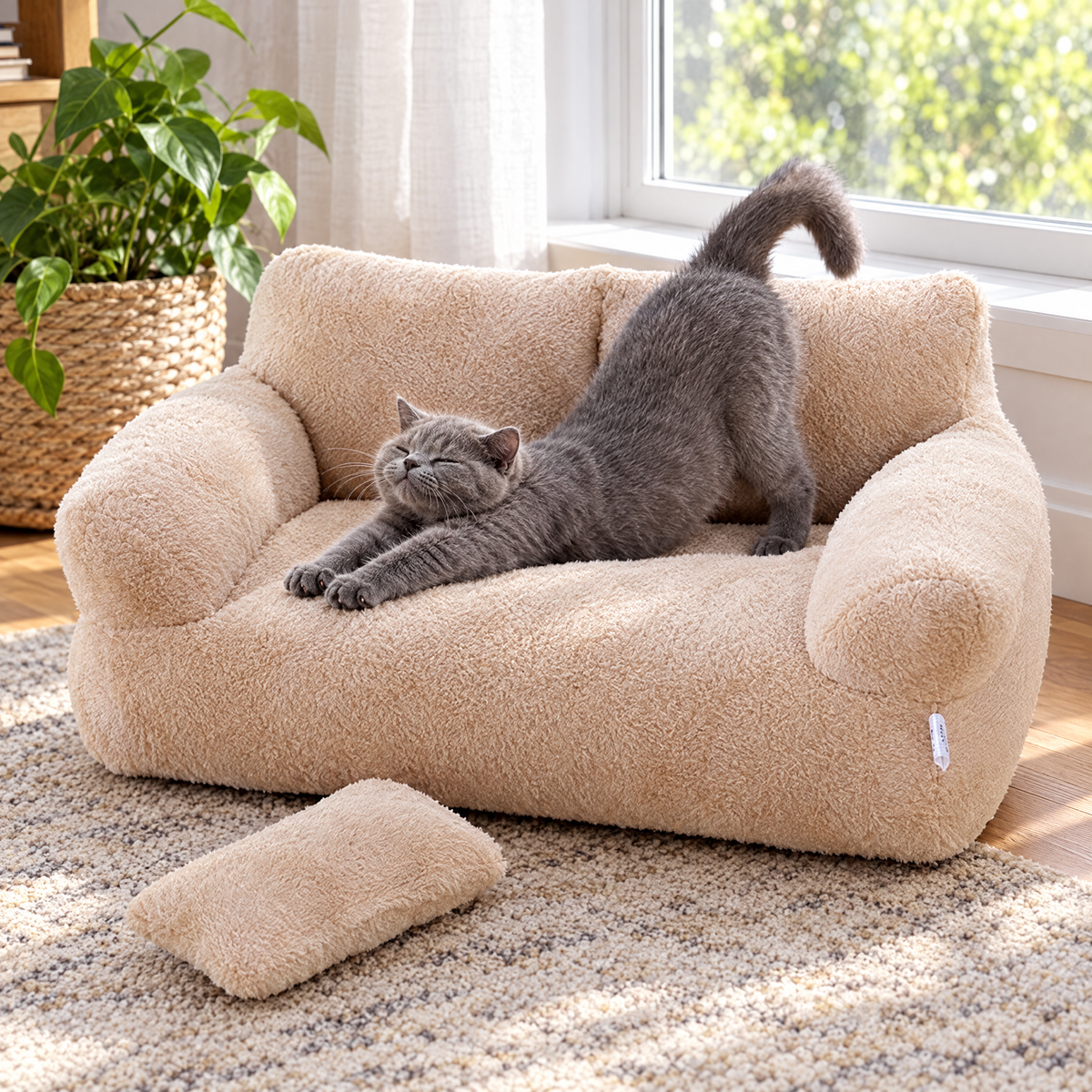 Washable pet sofa bed – lifestyle photo 3