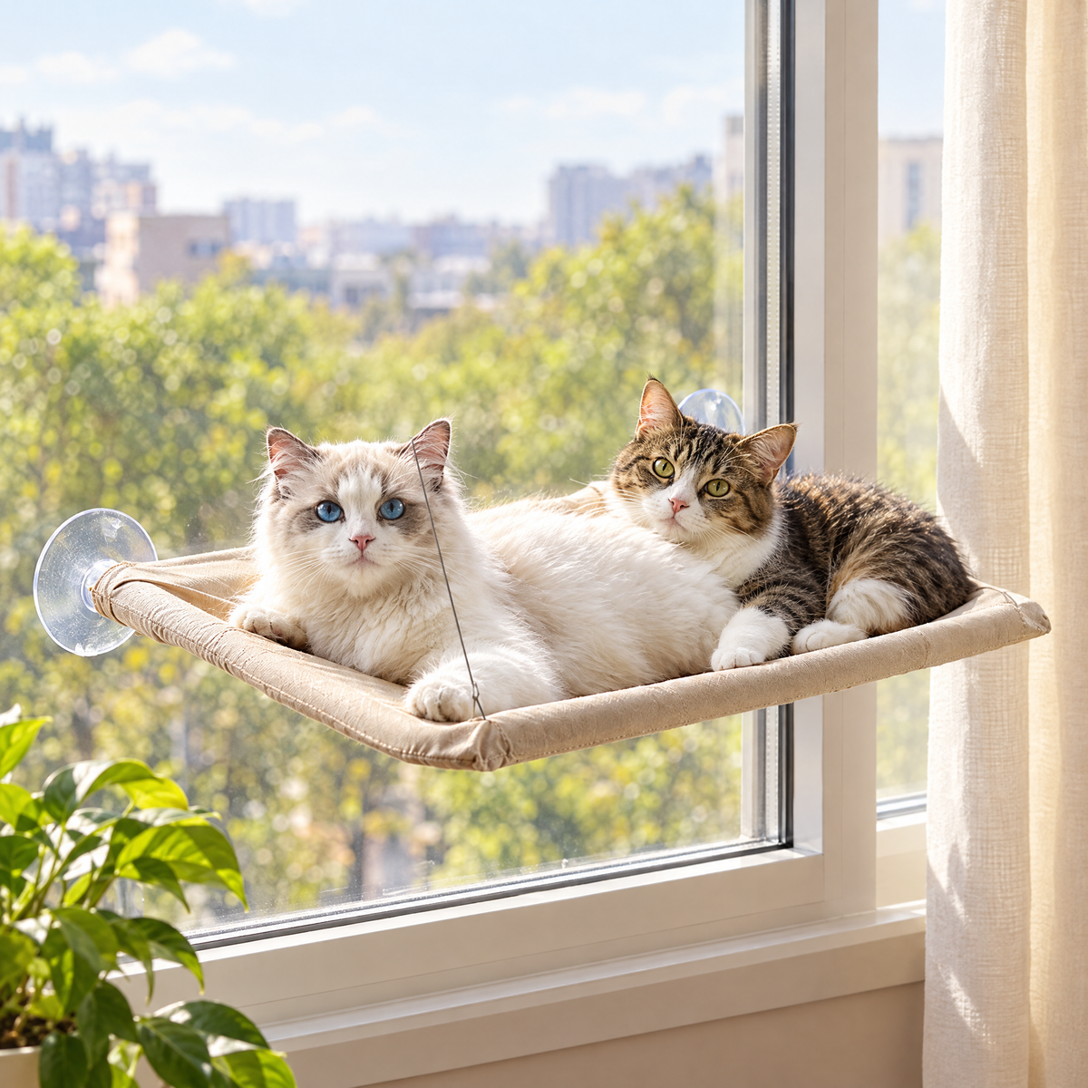 Cat window hammock – lifestyle photo 2