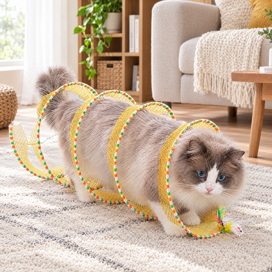 S-shaped cat tunnel – lifestyle photo 1