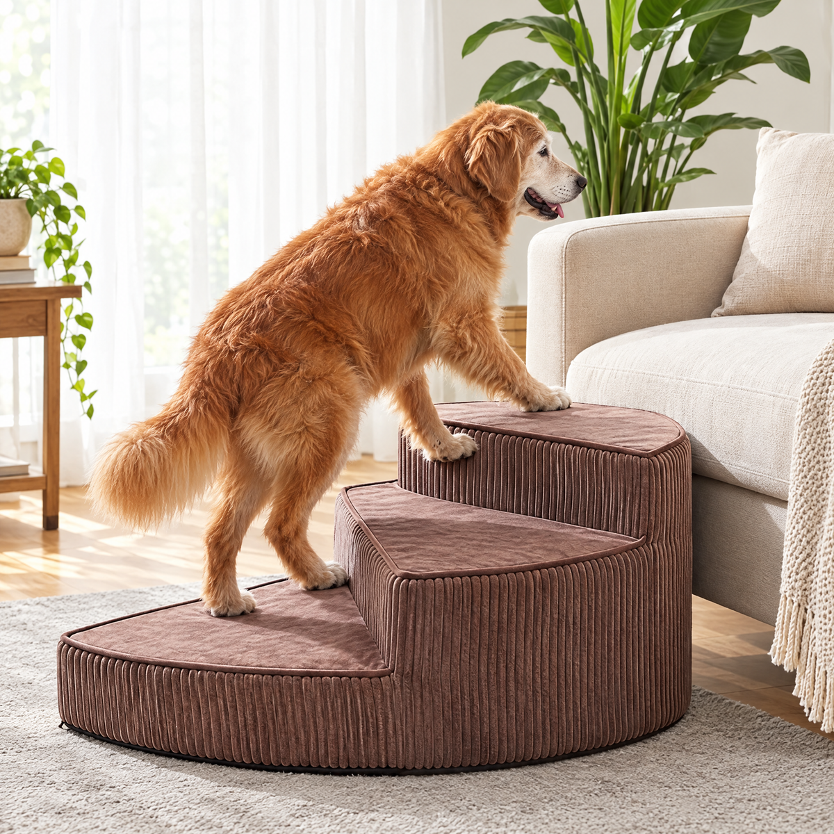 Rotatable pet stairs – lifestyle photo 2