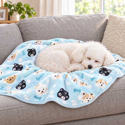 Flannel pet blanket – lifestyle photo 1