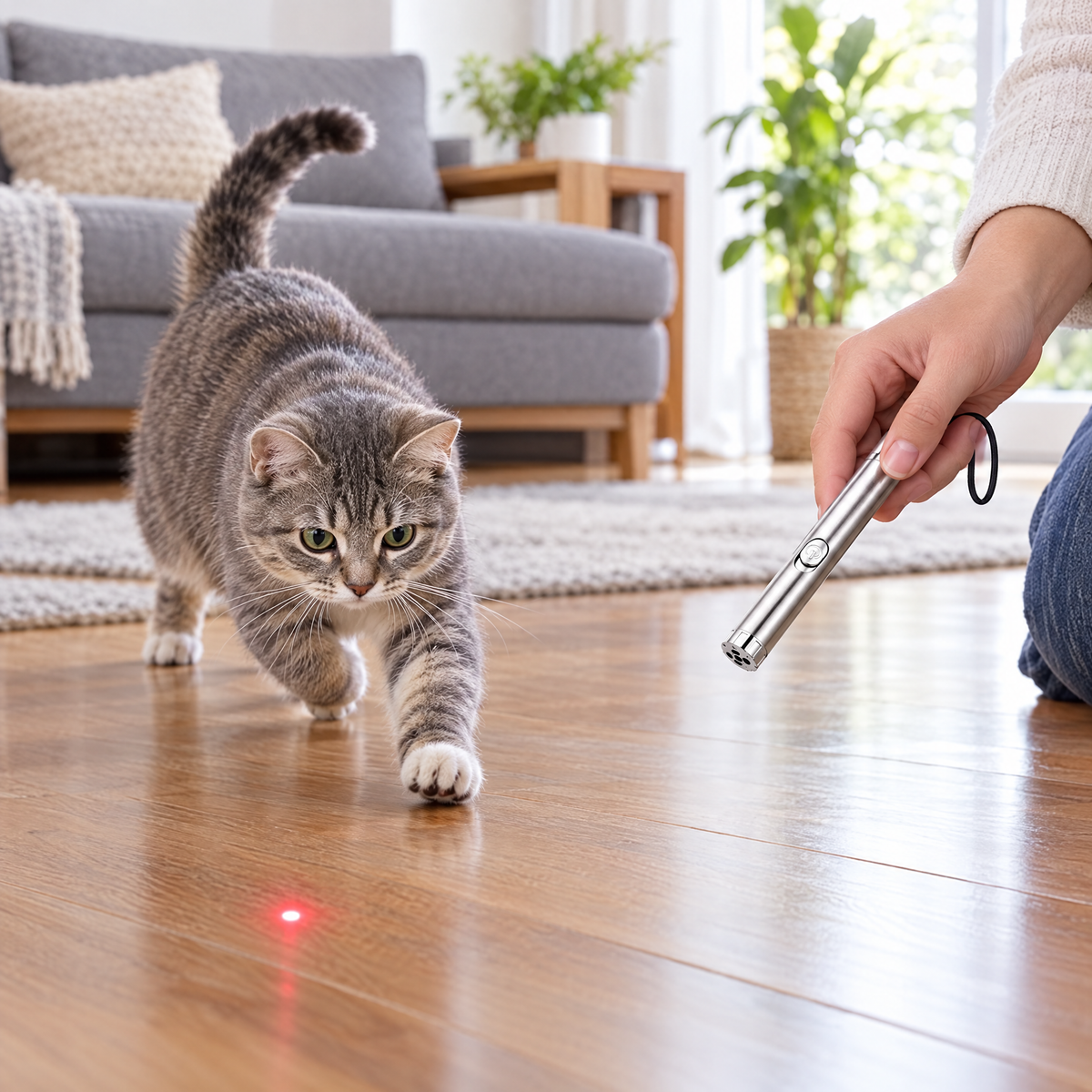 Laser cat toy pen – lifestyle photo 1