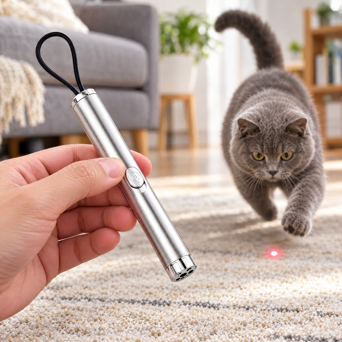 Laser cat toy pen – lifestyle photo 2