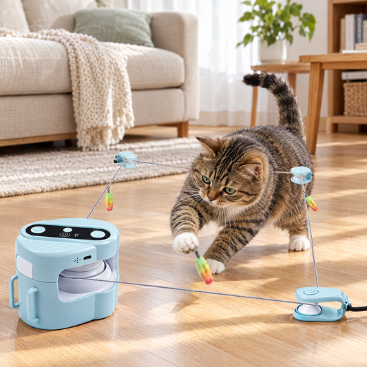 Automatic rotating cat toy – lifestyle photo 1