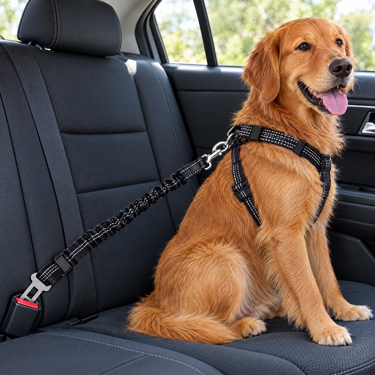 Reflective telescopic dog leash – lifestyle photo 2