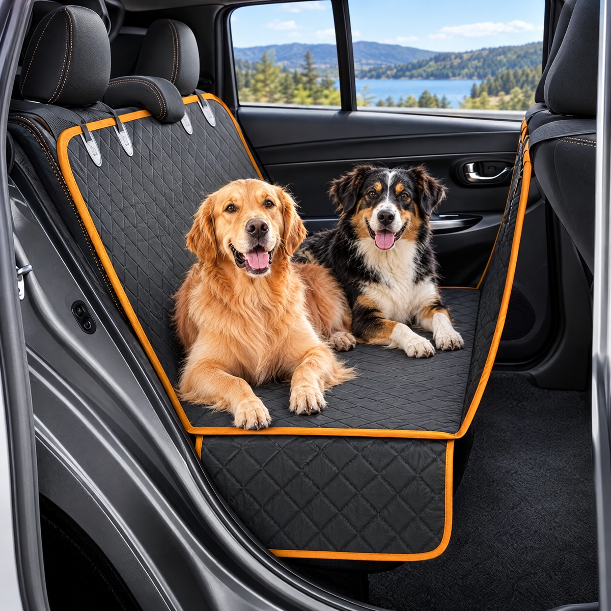 Hammock car pet seat cover – lifestyle photo 3