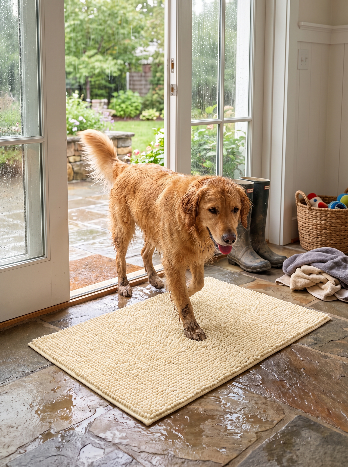 Dry Paws Before Clean Floors